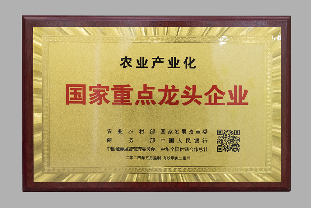農(nóng)業(yè)產(chǎn)業(yè)化國(guó)家重點(diǎn)龍頭企業(yè)